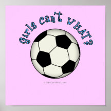 Soccer Ball in Black Poster