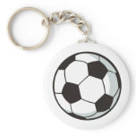 Soccer Ball in Cartoon Style keychains