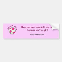 Soccer Ball in Pink Bumper Sticker