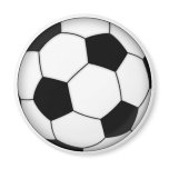 Soccer ball magnets