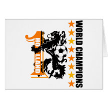 Soccer ball Netherlands World No 1 Voetbal Greeting Cards