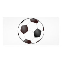 Soccer Ball Personalized Photo Card
