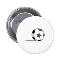 Soccer Ball Pinback Buttons