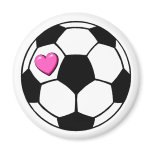 Soccer Ball (Pnk Hrt) magnets