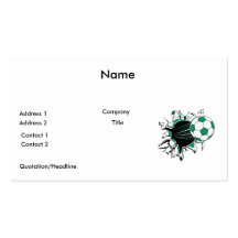 soccer ball ripping thru business cards