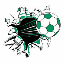 soccer ball ripping thru acrylic cut out