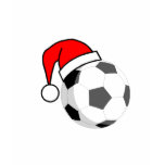 Soccer Ball (Santa Hat) t-shirts