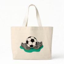 Soccer Ball Shoes Tote Bag