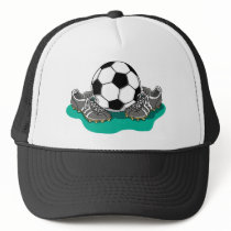 Soccer Ball Shoes Trucker Hat
