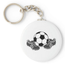 Soccer Ball Shoes Key Chain