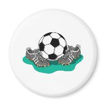 Soccer Ball Shoes Magnets