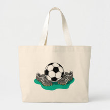 Soccer Ball Shoes Tote Bag