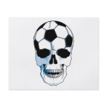 soccer ball skull head personalized flyer