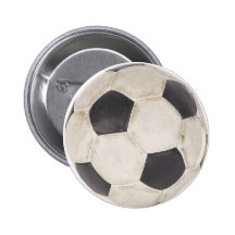 Soccer Ball Soccer Fan Football Footie Soccer Game Pinback Buttons