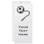 soccer ball spike mace graphic rack cards