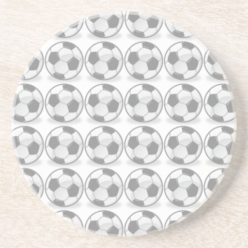 Soccer balls coasters