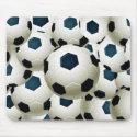 SOCCER BALLS COLLAGE mousepads