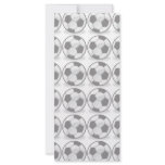 Soccer balls customized rack card