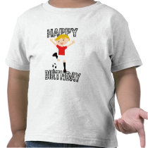 Soccer Birthday Boy 1 Red and White