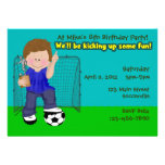 Soccer Birthday Party Custom Announcement