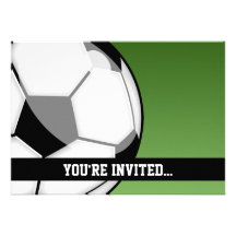 Soccer Birthday Personalized Invitations