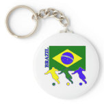 Soccer Brazil keychains