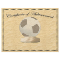 Soccer Certificate of Achievement Flyer Design