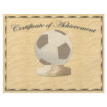 Soccer Certificate of Achievement flyers
