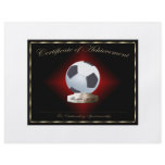 Soccer Certificate of Achievement flyers