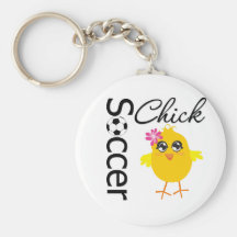 Soccer Chick Key Chain