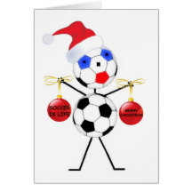 Soccer Christmas Greeting Cards