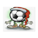 Soccer Christmas postcards