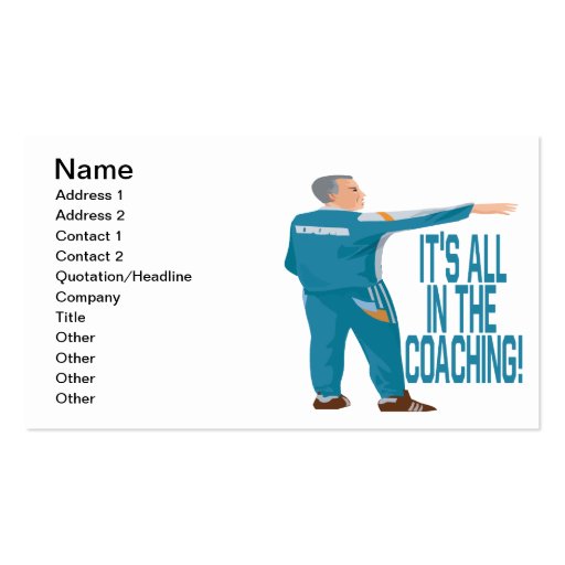 Soccer Coach Business Card Templates