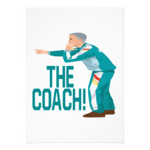 Soccer Coach Custom Invitations