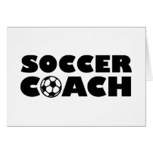 Soccer coach greeting cards