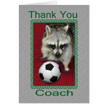 soccer coach greeting cards