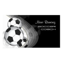 Soccer coach/soccer moms calling cards business card template