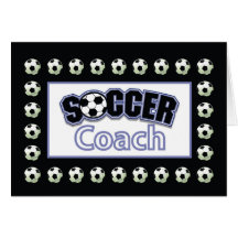 Soccer Coach Thank You Greeting Cards
