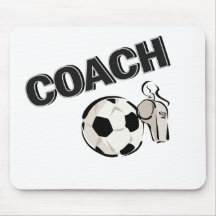 Soccer Coach (Whistle/Ball) Mouse Pad