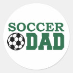 Soccer Dad Round Stickers