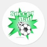 Soccer Dad Round Stickers