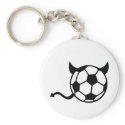 Soccer devil keychains