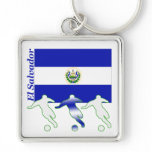 Soccer El Salvador keychains