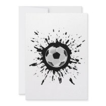 Soccer Explosion Personalised Invitations