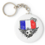 Soccer fan France keychains