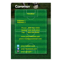 Soccer Field Business Card