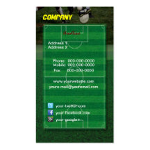 Soccer Field Business Card