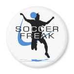 Soccer Freak - Girls - Blue magnets