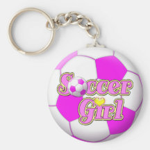 Soccer Girl Keychain
