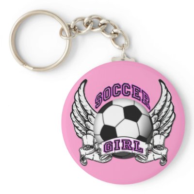 Soccer Girl Tattoo Keychain by StargazerDesigns